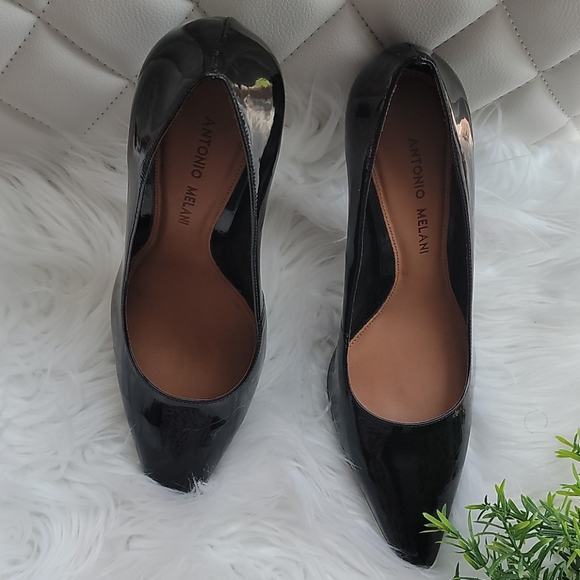 ANTONIO MELANI black pointed toe heel - Picture 3 of 8
